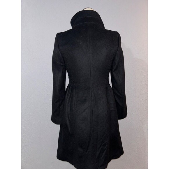 ZARA Women’s Vintage 100% Wool Tailored High Collar Coat size S Elegant Feminine - Picture 7 of 11